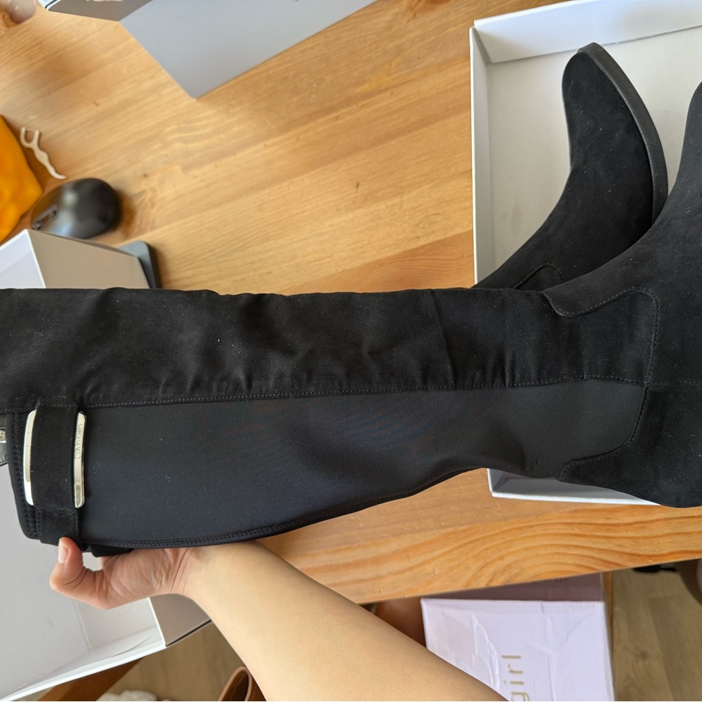 Calvin Klein Black Knee-High Boots